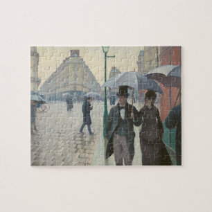 Puzzle Gustave Caillebotte - Rue de Paris ; Temps de plui
