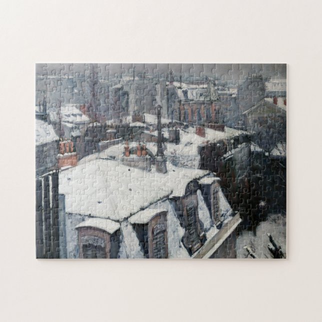Puzzle Gustave Caillebotte - Toits sous la neige (Horizontal)