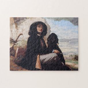 Puzzle Gustave Courbet - Autoportrait au chien noir