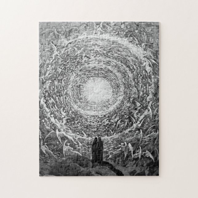 Puzzle Gustave Dore - ( Rose Blanche ) Vision Empyréenne (Vertical)
