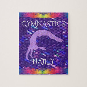 Puzzle "GYMNASTICS" avec nom personnalisé.