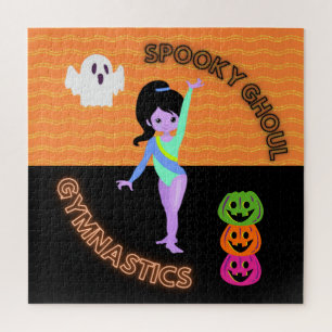Puzzle Gymnastique de monstre de citrouille d'Halloween e