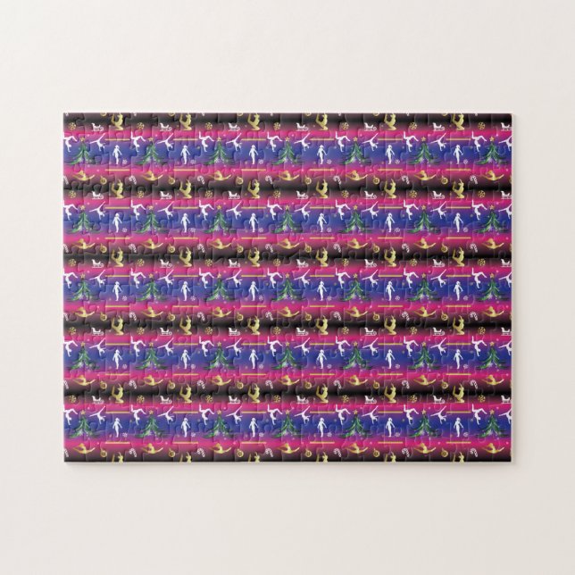 Puzzle Gymnastique féminine Arbre de Noël (Horizontal)