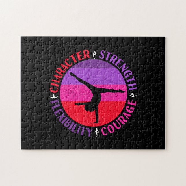 Puzzle Gymnastique Féminine Caractère Force Courage (Horizontal)