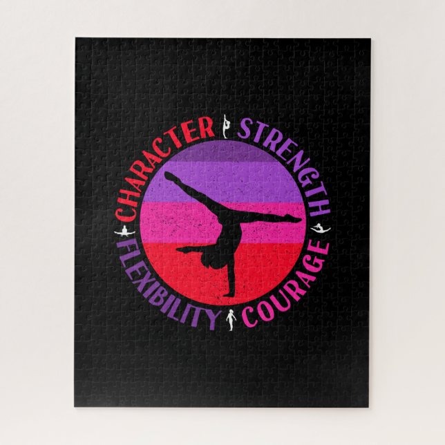 Puzzle Gymnastique Féminine Caractère Force Courage (Vertical)