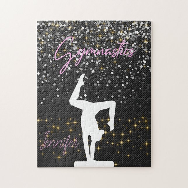 Puzzle Gymnastique Galaxie personnalisée (Vertical)