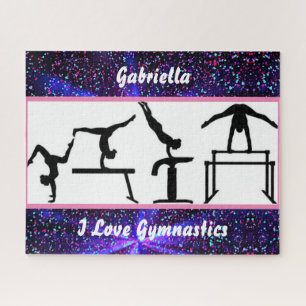 Puzzle Gymnastique - I Love Gymnastique avec nom