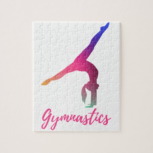 Puzzle Gymnastique Kickover Pastel rose violet bleu (Vertical)