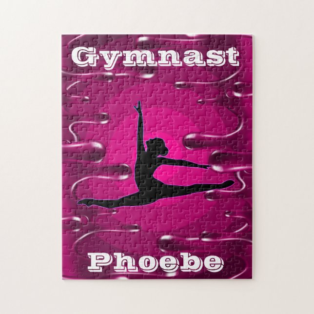 Puzzle Gymnastique Magenta Wet Paint (Vertical)