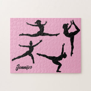 Puzzle Gymnastique personnalisée ,silhouette de gymnaste