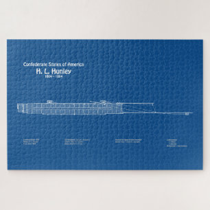Puzzle H. L. Hunley - Plan directeur des navires