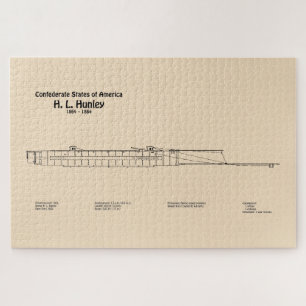 Puzzle H. L. Hunley - Plan directeur des navires SD