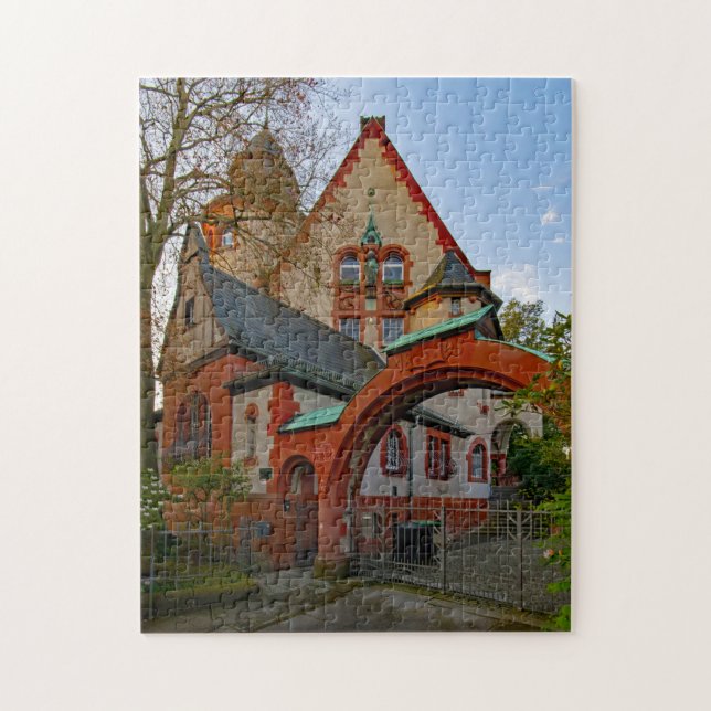 Puzzle Haardt Corner House Darmstadt Hesse Allemagne. (Vertical)