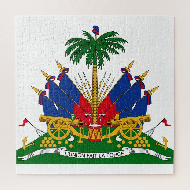 Puzzle Haitian Coat of Arms (Haiti) (Vertical)