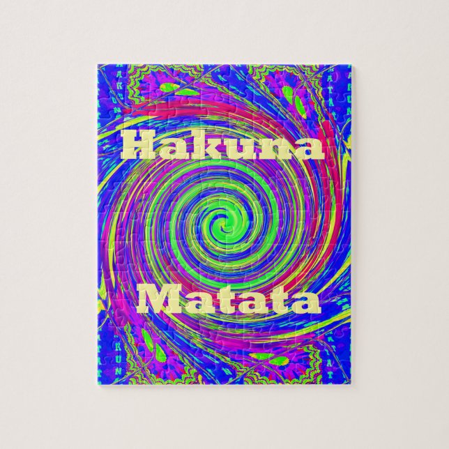 Puzzle Hakuna Matata - Conception de tourbillons aux coul (Vertical)