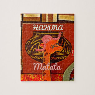 Puzzle Hakuna Matata : Étui iPhone 17 Art Africain Joyeux