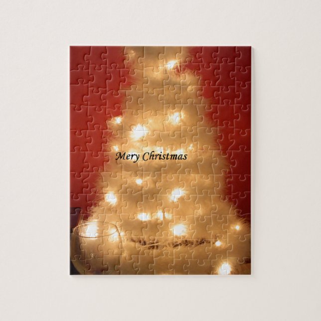 Puzzle Hakuna Matata Joyeux Noël blanc (Vertical)