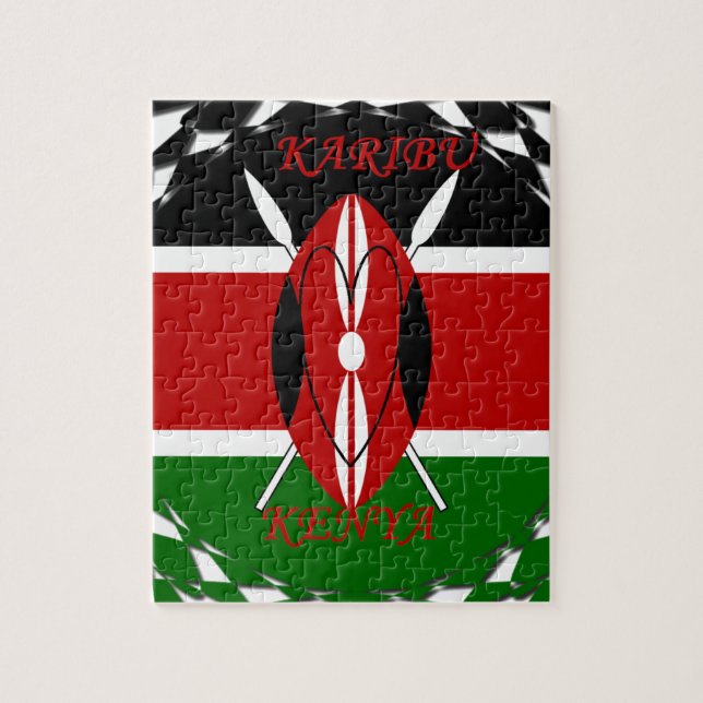 Puzzle Hakuna matata Karaibu Kenya (Vertical)