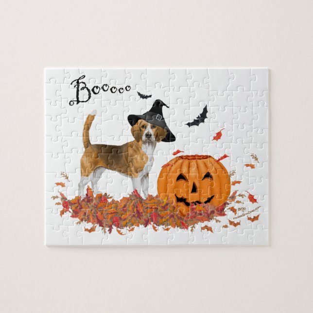 Puzzle Halloween beagle (Horizontal)