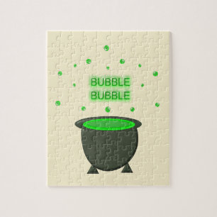 Puzzle Halloween Cauldron et Bubbling Green Brew