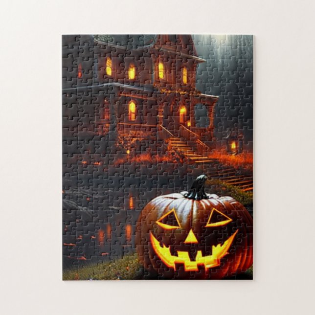 Puzzle Halloween/Citrouille/Automne (Vertical)