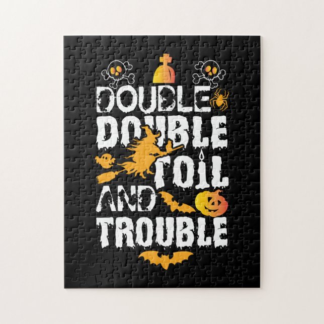 Puzzle Halloween Double Huile Et Problème Anniversaire (Vertical)