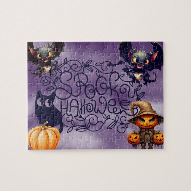 Puzzle Halloween effrayant (Horizontal)