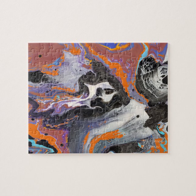Puzzle Halloween éffrayant Design Couleurs traditionnelle (Horizontal)