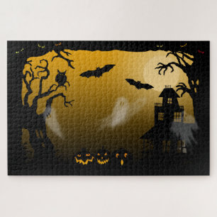Puzzle Halloween éffrayant Haunted House