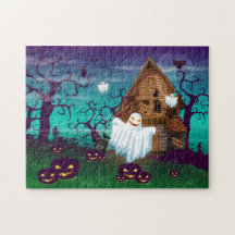 Puzzle Halloween Haunween Maison