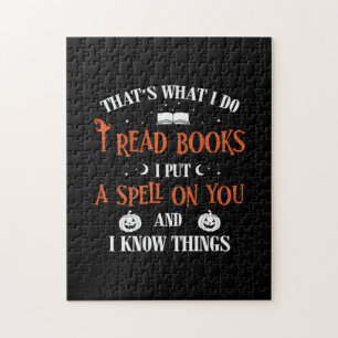 Puzzle Halloween Je T'Écris Et Lis Des Livres Anniversair