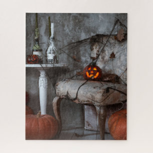Puzzle Halloween Maison hantée Maison Citrouilles Décor