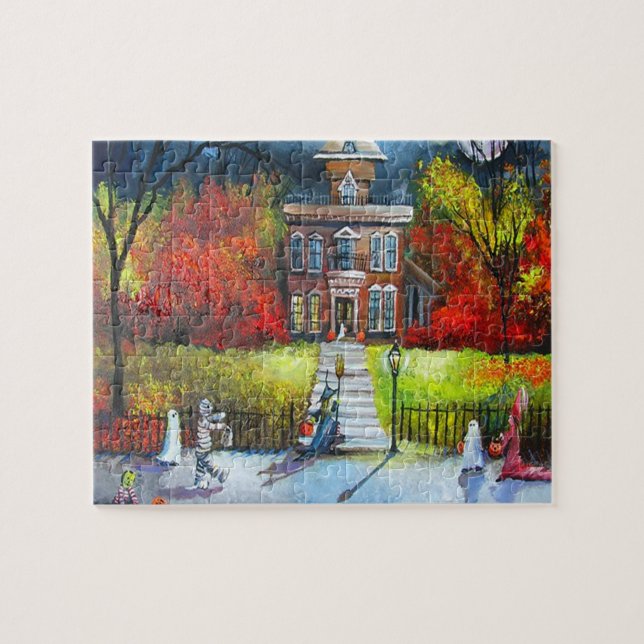 Puzzle Halloween Night Trump ou Treat Parade Amusement (Horizontal)