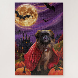 Puzzle Halloween Pekingese Vampire Citrouilles effroi