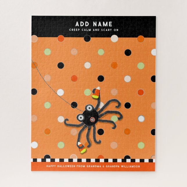 Puzzle Halloween pour enfant personnalisé (Vertical)