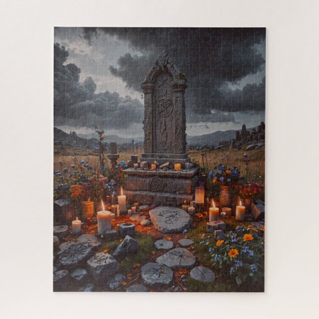 Puzzle Halloween Tombstone (Vertical)