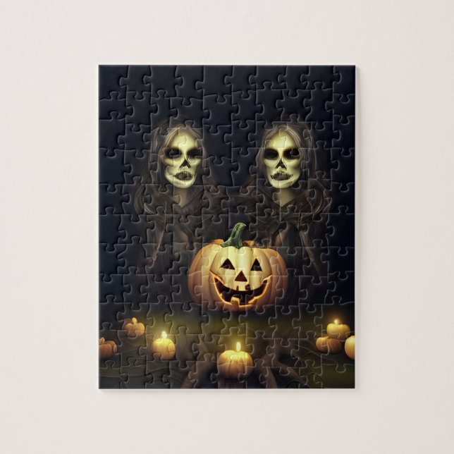 Puzzle Halloween Twins Jigsaw (Vertical)