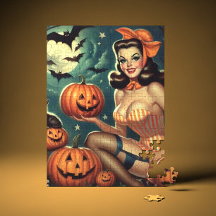 Puzzle Halloween vintage vers le haut