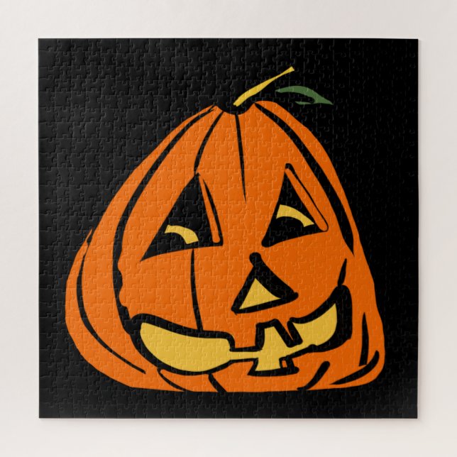 Puzzle Halloween Wonky Citrouille (Vertical)