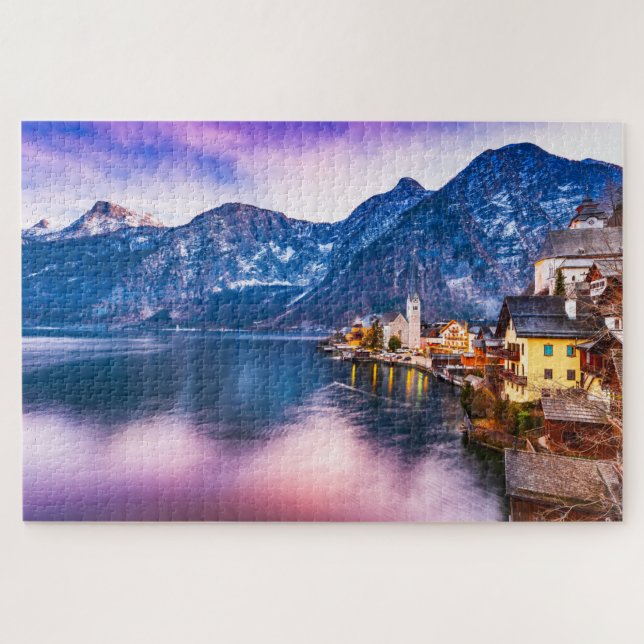 Puzzle Hallstatt village Autriche (Horizontal)