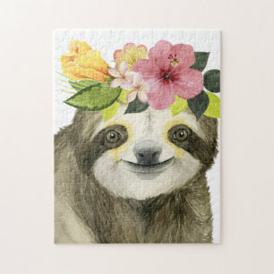 Puzzle Halo tropical Sweet Sloth