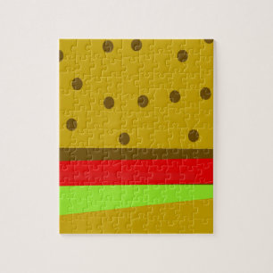 Puzzle Hamburger food fast food