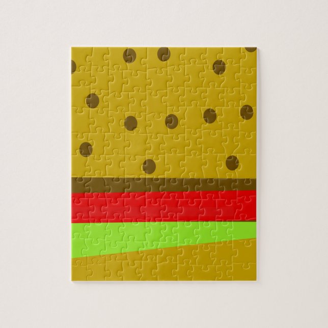Puzzle Hamburger food fast food (Vertical)