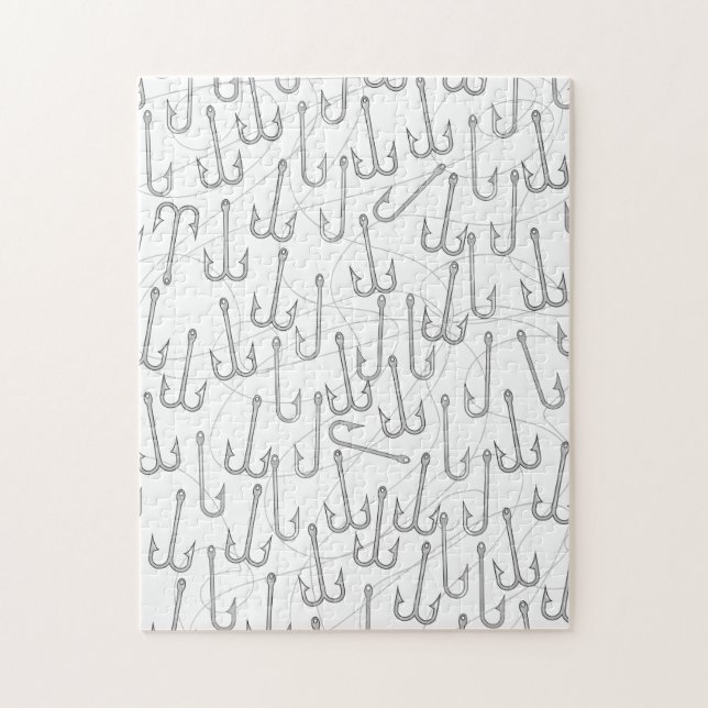 Puzzle hameçons de pêche vintages (Vertical)