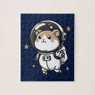 Puzzle Hamster astronaute