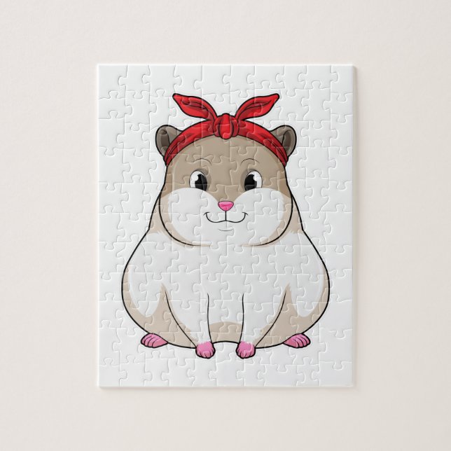 Puzzle Hamster avec Bandana (Vertical)