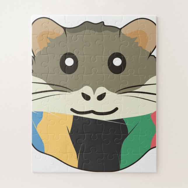 Puzzle Hamster joyeux et léger (Vertical)