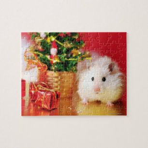 Puzzle Hamster Kokolinka avec l'arbre de Noël