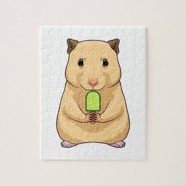 Puzzle Hamster Popsicle (Vertical)