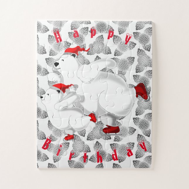 Puzzle Happy Bears - Joyeux anniversaire (Vertical)